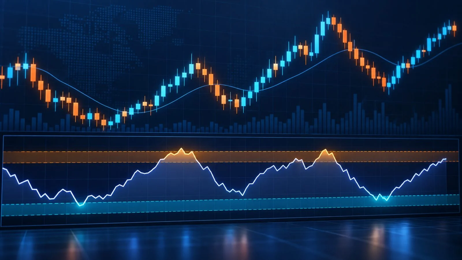 آموزش اندیکاتور RSI و تشخیص واگرایی در نمودار